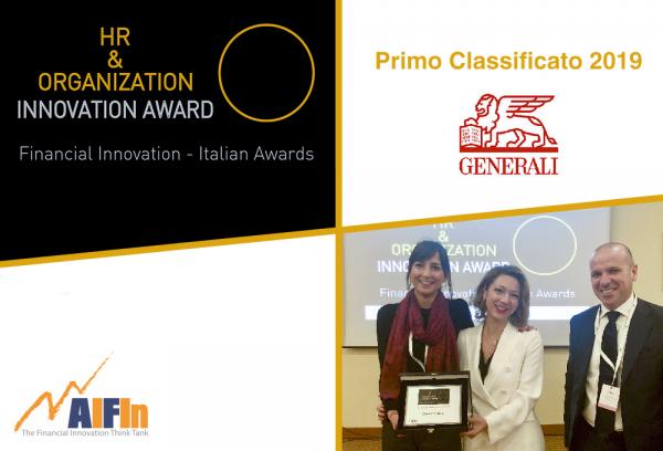 A Generali Italia il premio AIFIn “HR & Organization – Innovation Award” 2019
