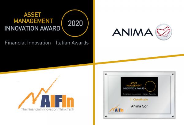 Ad Anima Sgr il premio AIFIn “Asset Management – Innovation Award” 2020